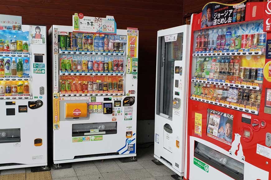 Vending machines are everywhere in Japan